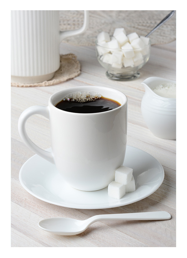 cup with Metropolitan coffee house coffee